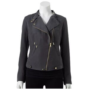 Apt 9 Black Asymmetrical Motorcycle Jacket